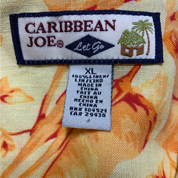 Caribbean joe button down short sleeve linen - XL - Picture 4 of 7